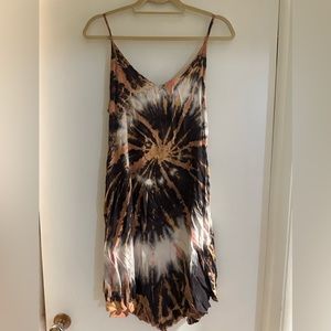 Tie dye midi dress